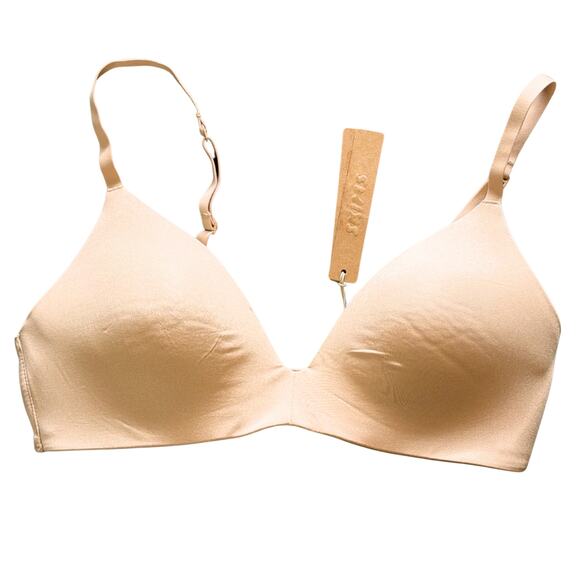 SKIMS Wireless Form T-Shirt Demi Bra Clay Size 34B NWT - Picture 2 of 4